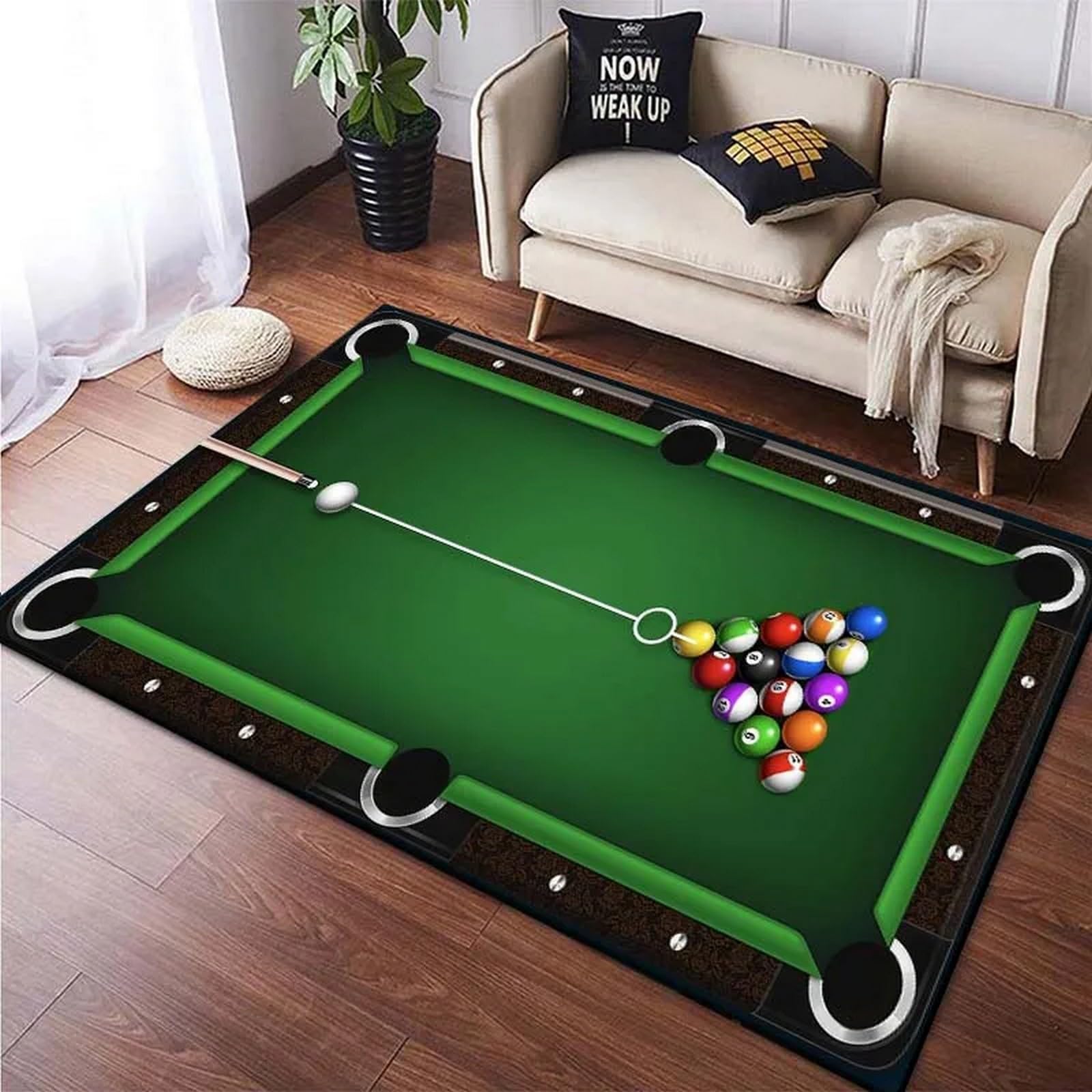 Outdoor Sport Club - Billard-Teppich, Billard-Club-Sportmatte, Rutschfester Faltbarer Waschbarer Teppich