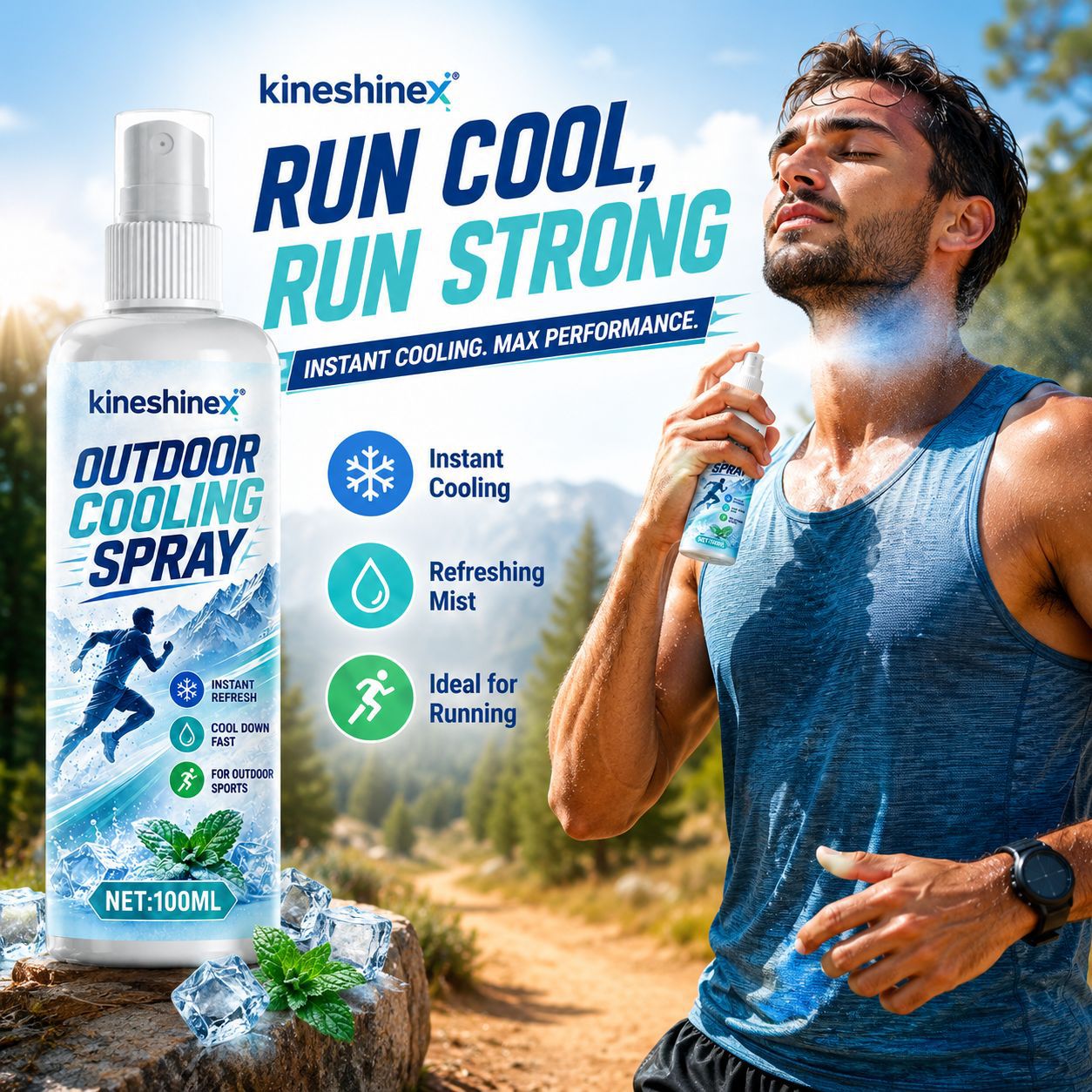 Outdoor Sport Activity - Outdoor-Kühlspray 100ml – Sofortige Erfrischung für