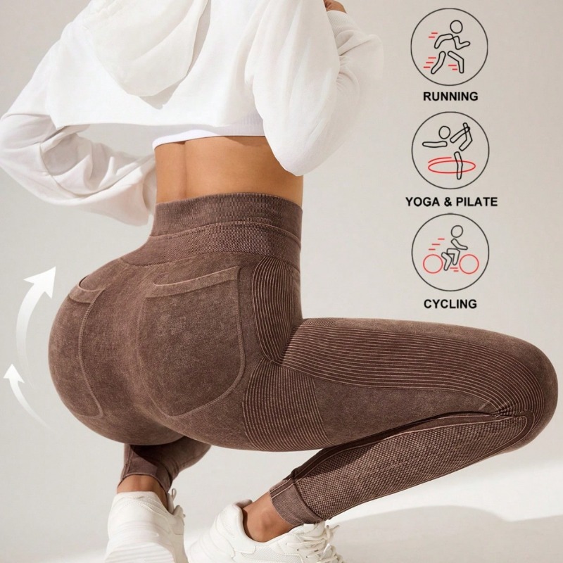 Damen Yoga-Leggings mit hoher  – Outdoor Sport Leggings Bewertung und Preis