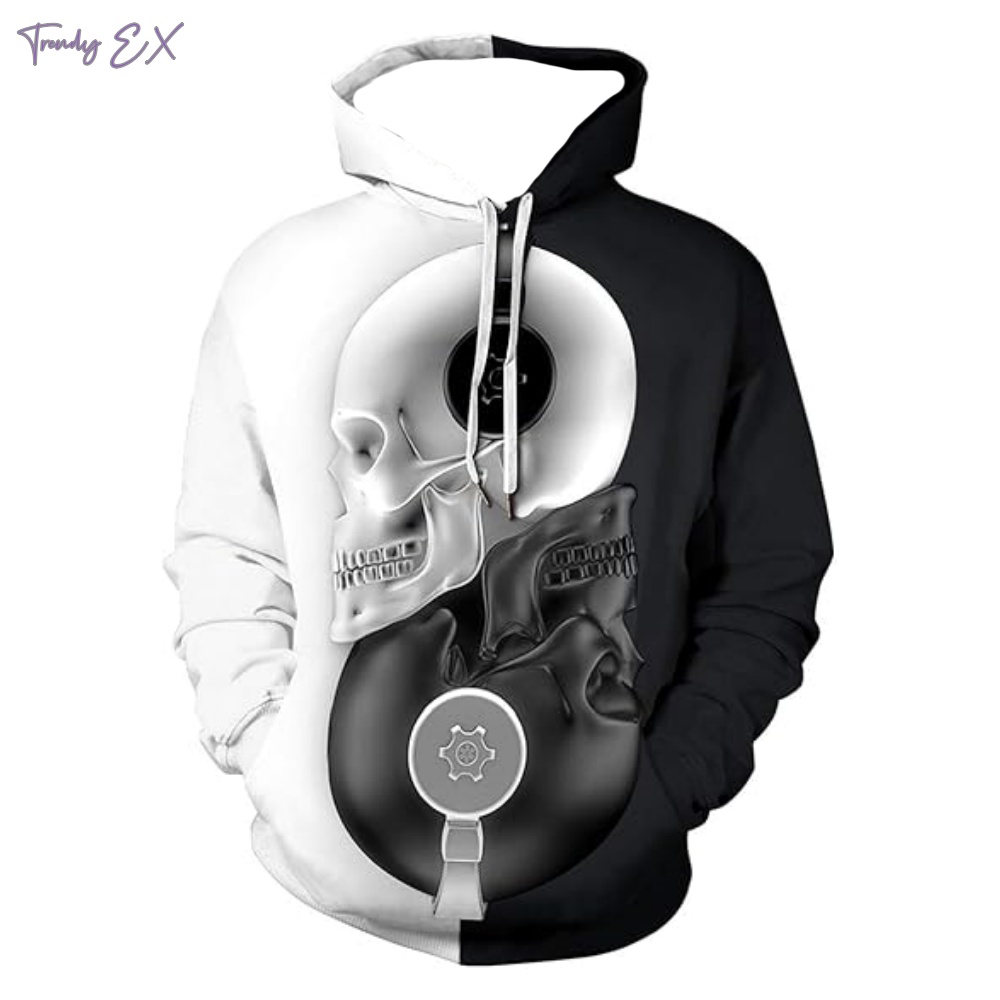 Herren Sweatshirt 3D Totenkopf – Outdoor Sport Hoodie Bewertung und Preis