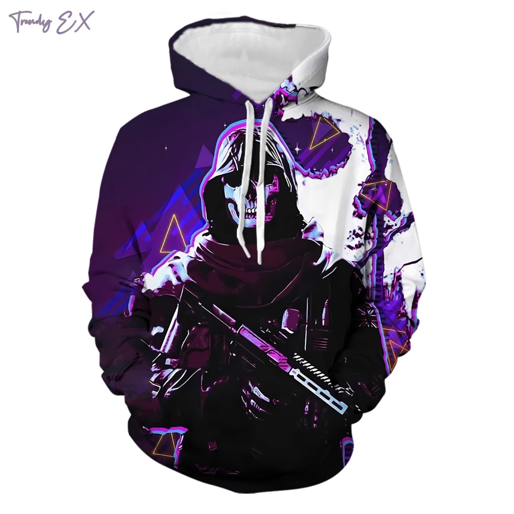 Herren Sweatshirt 3D Totenkopf – Outdoor Sport Hoodie Bewertung und Preis