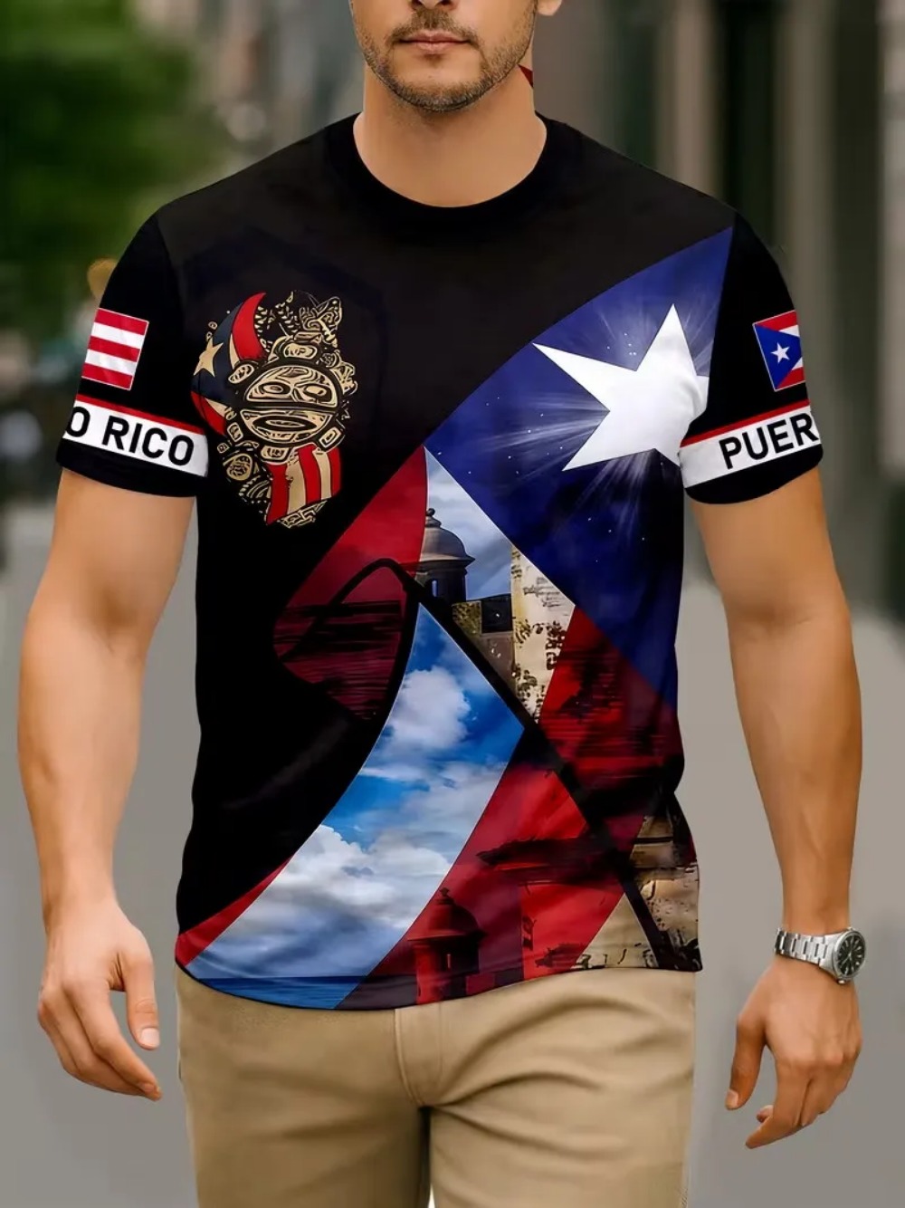 Puerto Rico Flagge 3D-Druck Sp – Outdoor Sport Club Bewertung und Preis