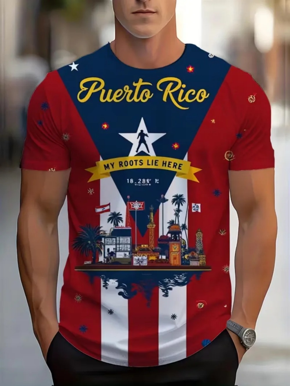 Puerto Rico Flagge 3D-Druck Sp – Outdoor Sport Club Bewertung und Preis