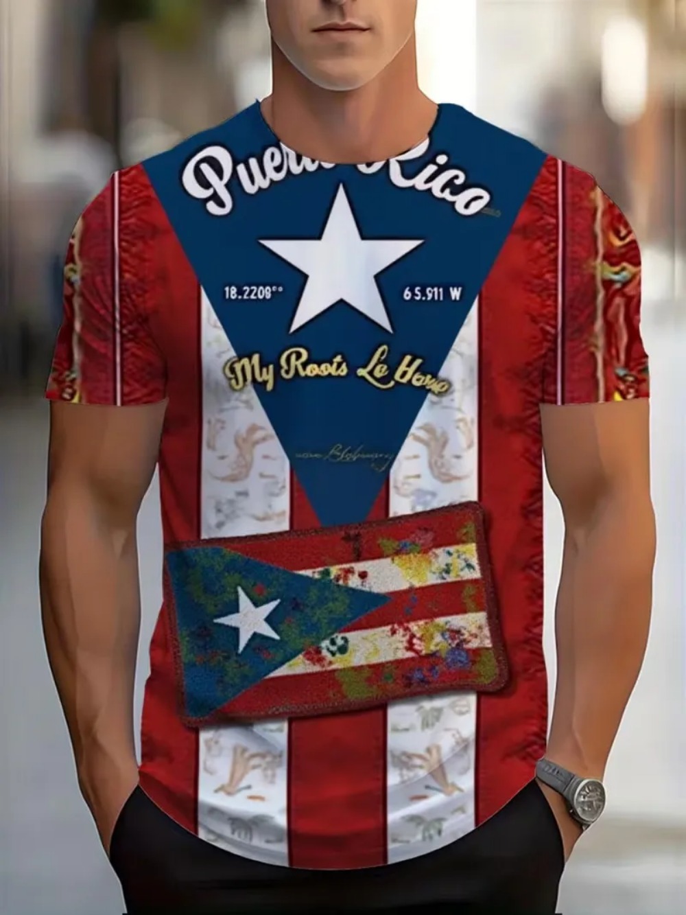 Puerto Rico Flagge 3D-Druck Sp – Outdoor Sport Club Bewertung und Preis